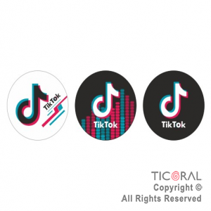 TIK TOK CANDY BAR STICKER x 10